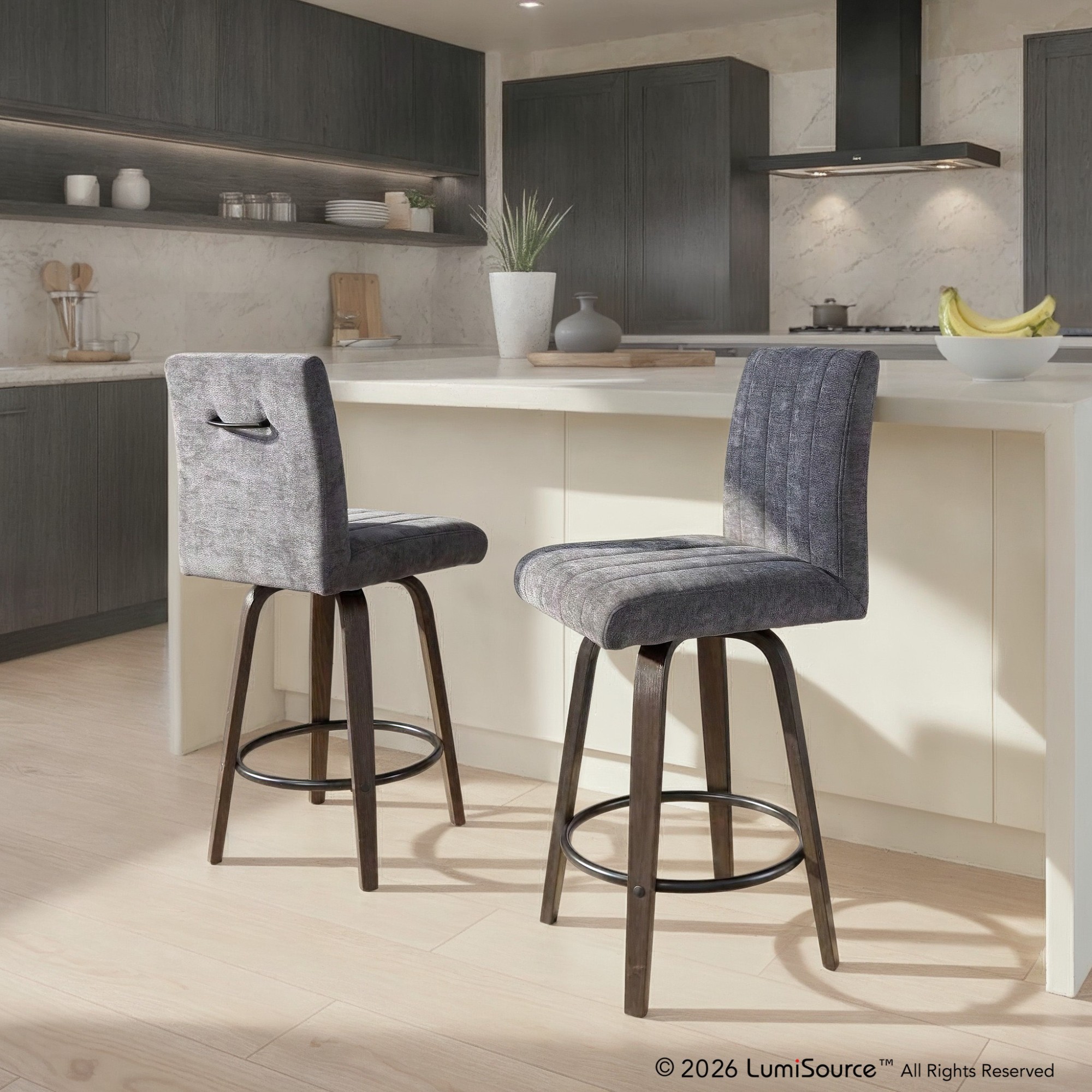 Hank 26" Fixed-height Counter Stool - Set Of 2
